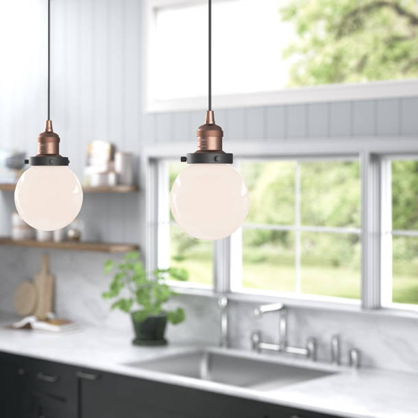 Three Posts™ Chippewa Glass Flush Mount & Reviews Wayfair